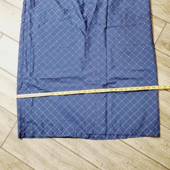 Bill Blass Men's Robe Blue Check Pattern One Size - Picture 7 of 8